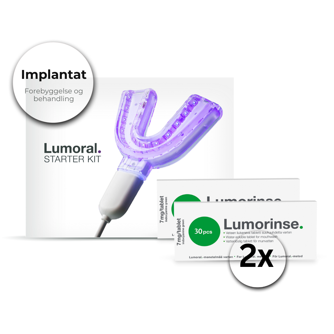 IMPLANTAT:  Målrettet implantatbehandling – inkl. 70 Lumorinse®