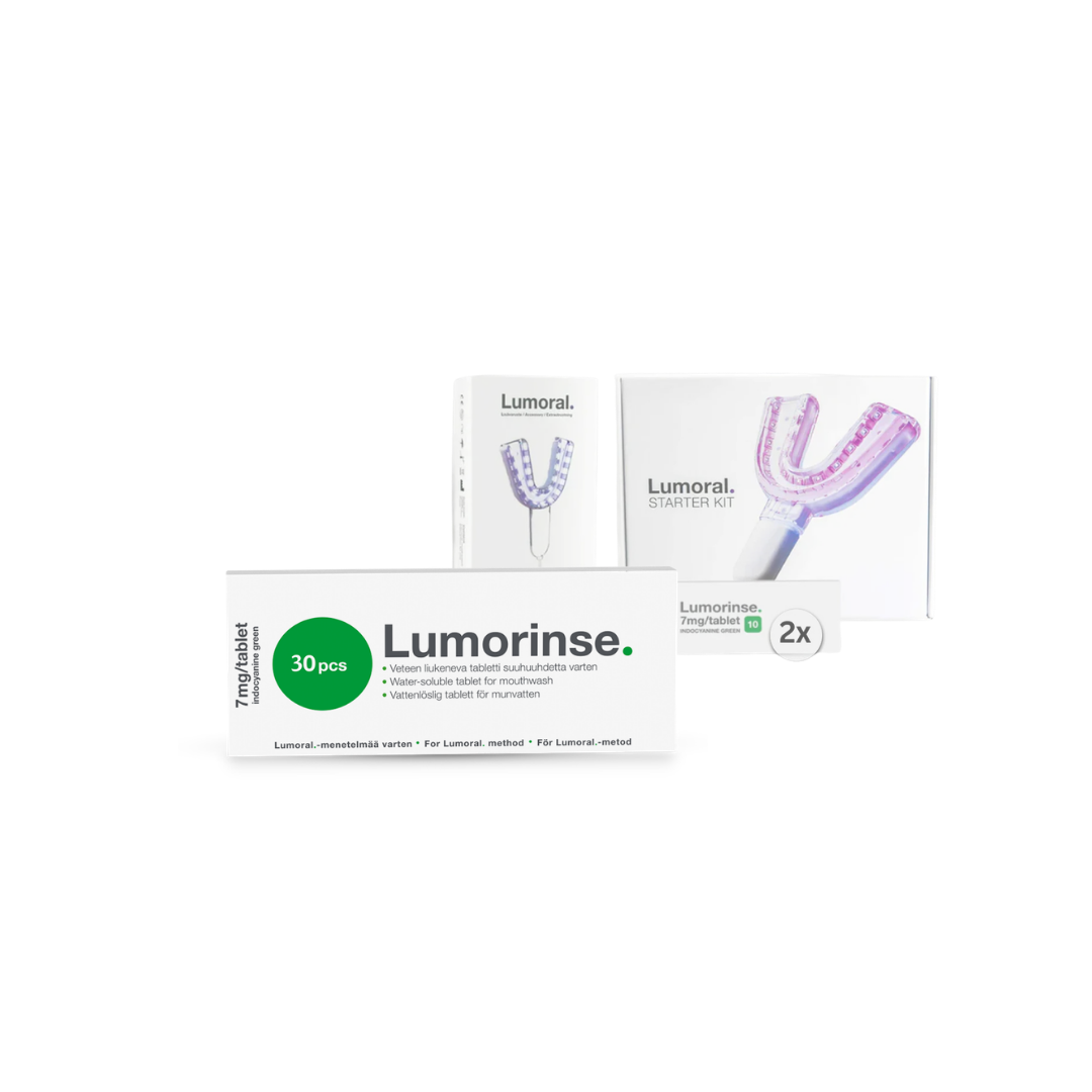 Lumoral® byrjunarpakki – inniheldur 10 stk. Lumorinse®