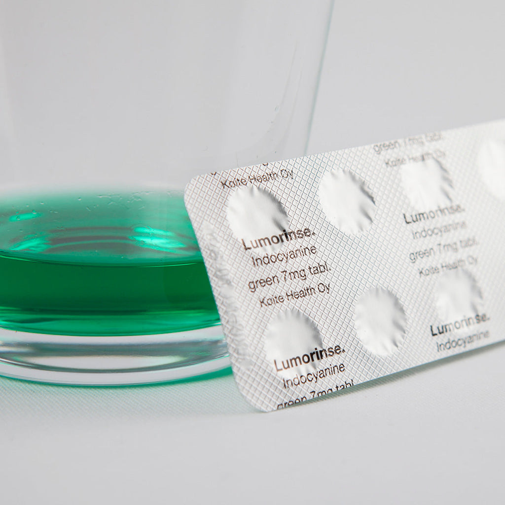 Lumorinse tabletter med 7mg indocyanine green